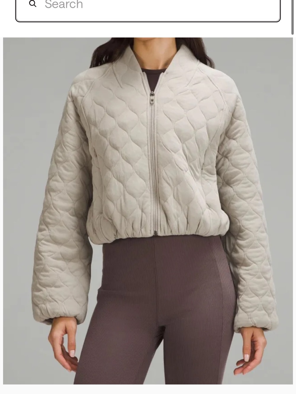 Lululemon Women’s Quilted Bomber Jacket
